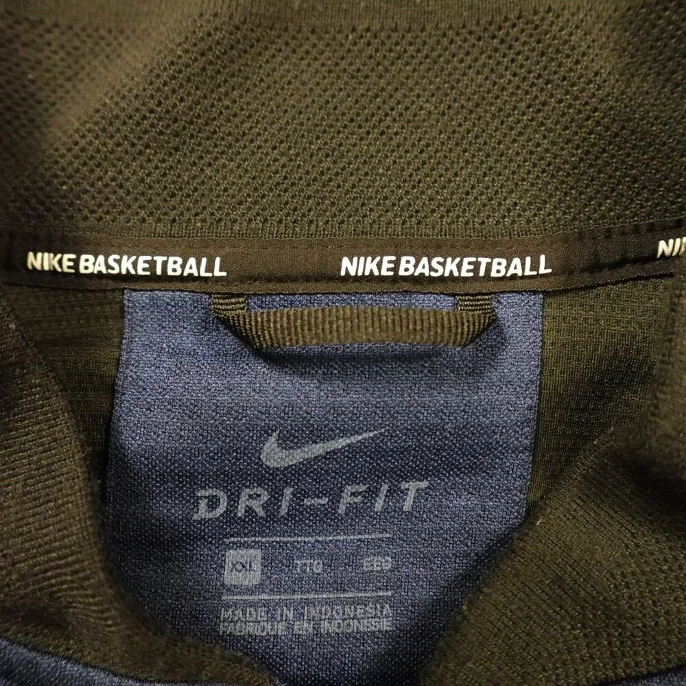 Nike Dri-FIT Basketball Full-Zip Jacket‎ Men’s 2XL Navy Performance Track Tech